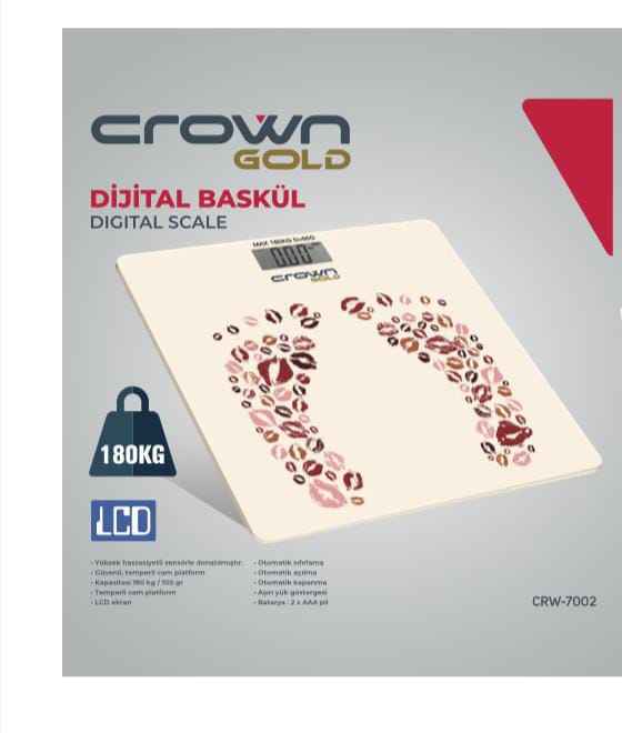 CROWN GOLD DİJİTAL BASKÜL AYAK DESEN KL:10